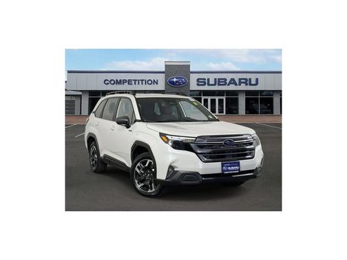 White 2025 Subaru Forester Hybrid Premium