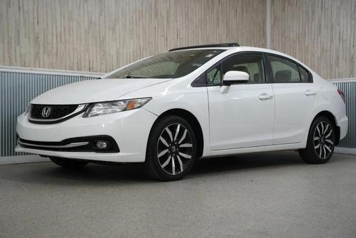 White Orchid Pearl 2015 Honda Civic EX-L