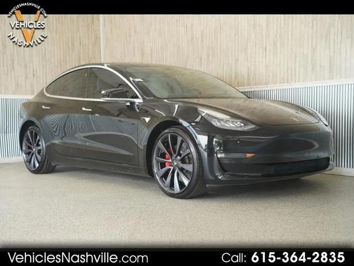 Solid Black 2020 Tesla Model 3 Performance