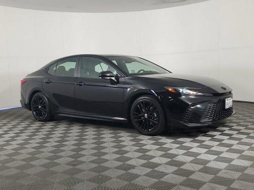 Midnight Black Metallic 2025 Toyota Camry SE