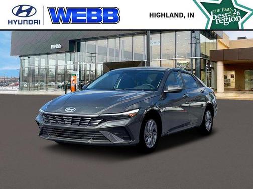 Amazon Gray 2026 Hyundai ELANTRA HEV Blue