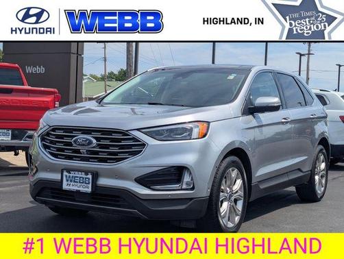 Silver Metallic 2020 Ford Edge Titanium