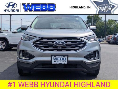 Silver Metallic 2020 Ford Edge Titanium