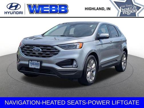 Silver Metallic 2020 Ford Edge Titanium