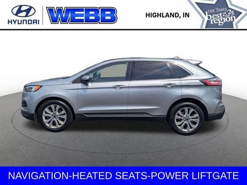 Silver Metallic 2020 Ford Edge Titanium