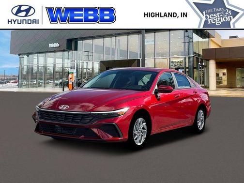 Red Metallic 2026 Hyundai ELANTRA HEV Blue Sedan