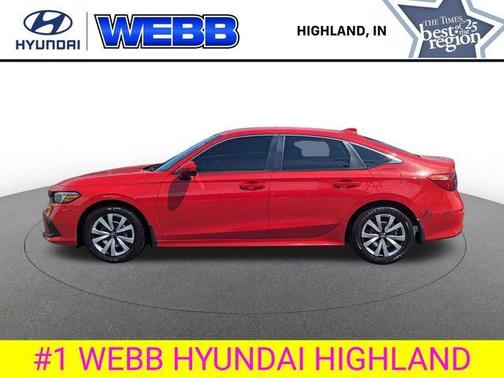 Red 2023 Honda Civic LX