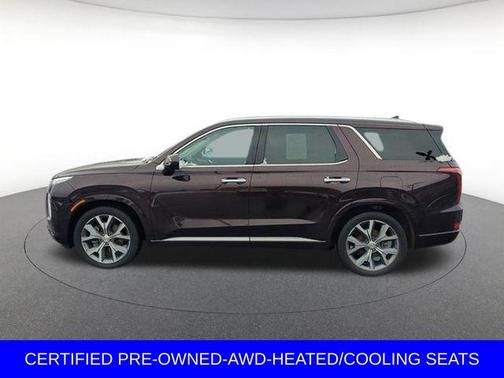 Burgundy 2021 Hyundai PALISADE Limited
