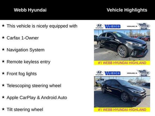 Aurora Black Pearl 2023 Kia Forte GT-Line