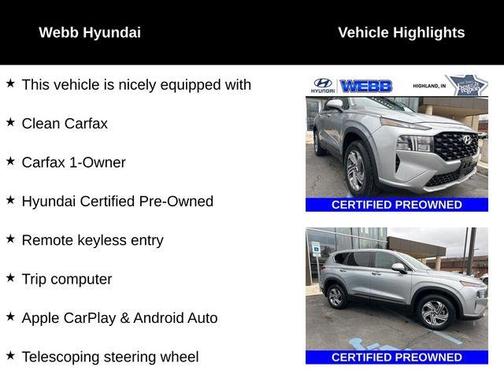 Shimmering Silver Pearl 2023 Hyundai SANTA FE SE