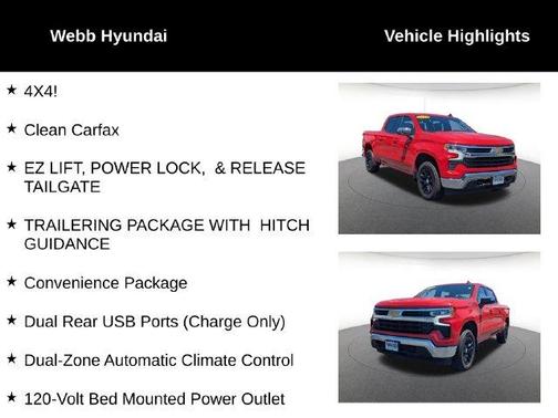Red 2024 Chevrolet Silverado 1500 LT