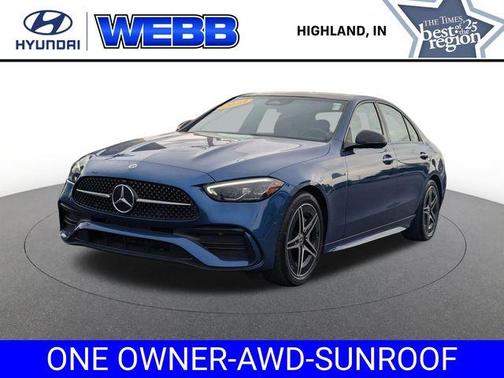Blue 2023 Mercedes-Benz C-Class C 300 4MATIC