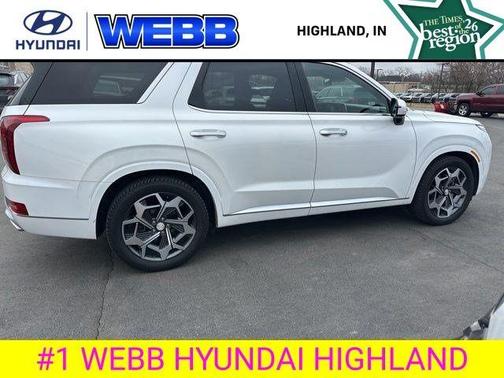 Hyper White 2021 Hyundai PALISADE Calligraphy