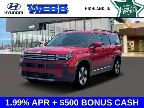 Red 2026 Hyundai SANTA FE HEV SEL