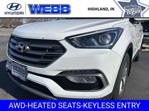 Frost White Pearl 2018 Hyundai Santa Fe Sport 2.4L