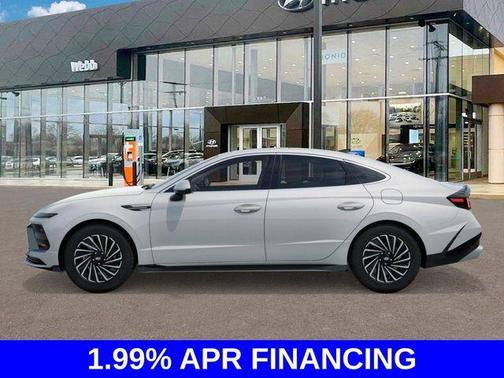 White 2026 Hyundai SONATA Hybrid Limited