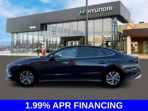 Black 2026 Hyundai SONATA Hybrid Blue