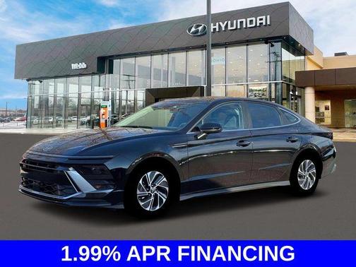 Black 2026 Hyundai SONATA Hybrid Blue