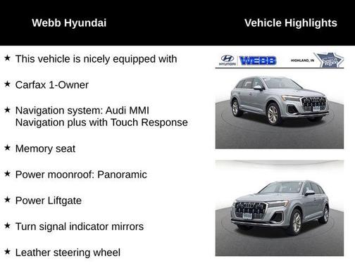 Satellite Silver Metallic 2025 Audi Q7 55 Premium Plus
