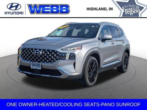 Shimmering Silver Pearl 2022 Hyundai SANTA FE Limited
