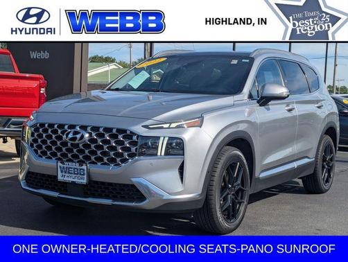 Shimmering Silver Pearl 2022 Hyundai SANTA FE Limited