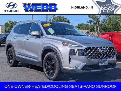 Shimmering Silver Pearl 2022 Hyundai SANTA FE Limited