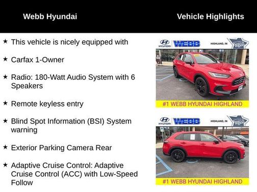 Milano Red 2026 Honda HR-V Sport