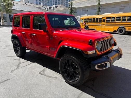 Firecracker Red Clearcoat 2025 Jeep Wrangler 4xe Sahara