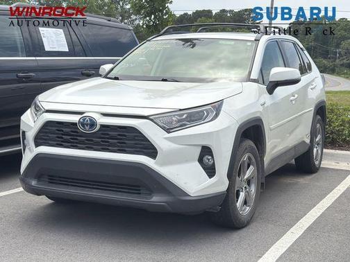 Blizzard Pearl 2021 Toyota RAV4 Hybrid XLE Premium
