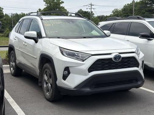 Blizzard Pearl 2021 Toyota RAV4 Hybrid XLE Premium