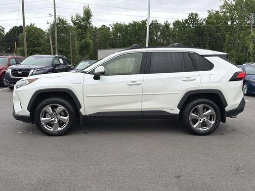 Blizzard Pearl 2021 Toyota RAV4 Hybrid XLE Premium