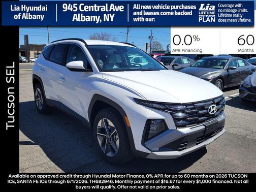 Serenity White Pearl 2026 Hyundai TUCSON SEL