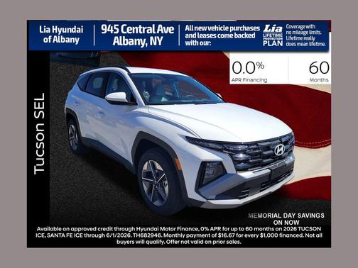 Serenity White Pearl 2026 Hyundai TUCSON SEL