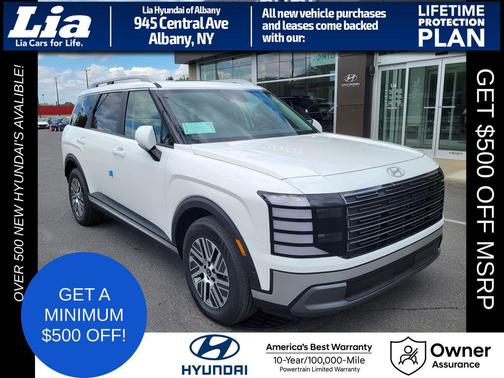 Creamy White Pearl 2026 Hyundai Palisade Hybrid SEL Premium 7P