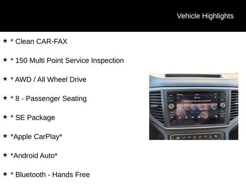 2019 Volkswagen Atlas 3.6L SE