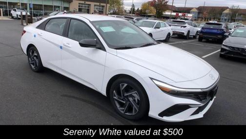 Serenity White Pearl 2026 Hyundai ELANTRA HEV Blue