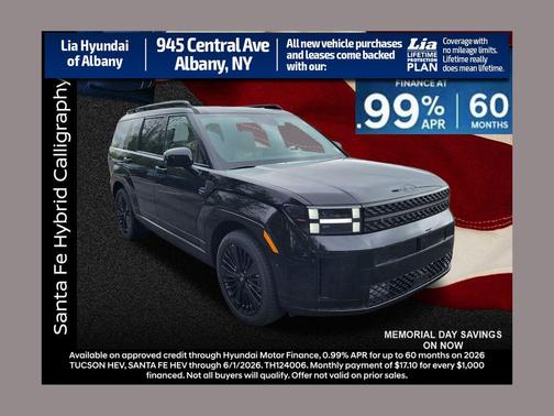 Phantom Black 2026 Hyundai SANTA FE HEV Calligraphy