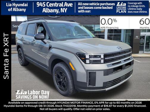 Hampton Gray 2026 Hyundai SANTA FE XRT
