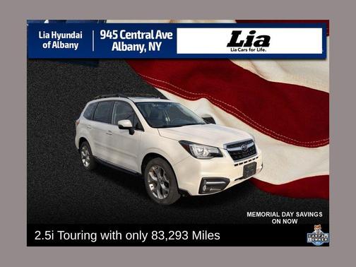 Crystal White Pearl 2018 Subaru Forester 2.5i Touring