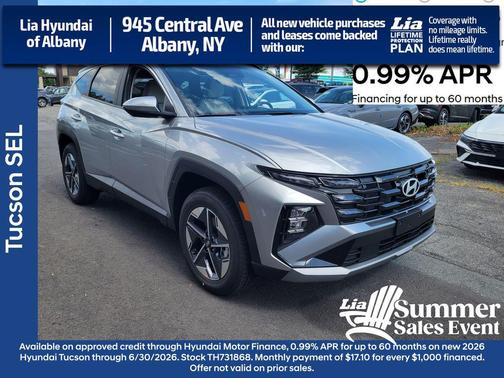 Shimmering Silver 2026 Hyundai TUCSON SEL