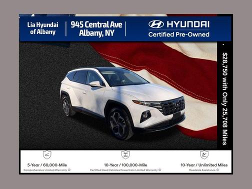 Serenity White Pearl 2023 Hyundai TUCSON Limited