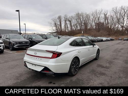 Quartz White 2021 Hyundai SONATA Limited