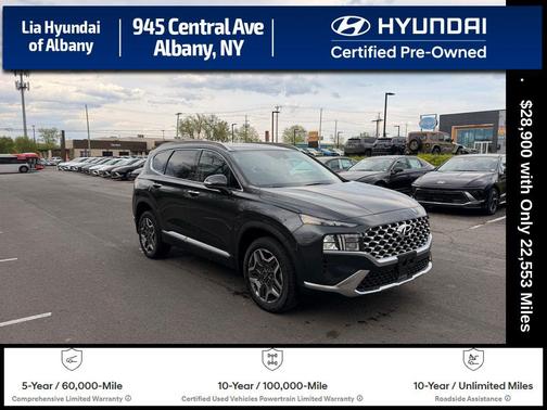 Portofino Gray 2023 Hyundai SANTA FE HEV SEL Premium