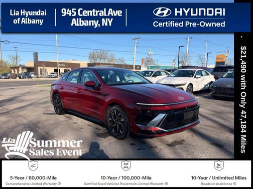 Ultimate red 2024 Hyundai SONATA SEL