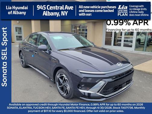 Carbon Blue 2026 Hyundai SONATA SEL