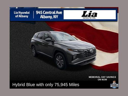 Amazon Gray 2023 Hyundai TUCSON Hybrid Blue