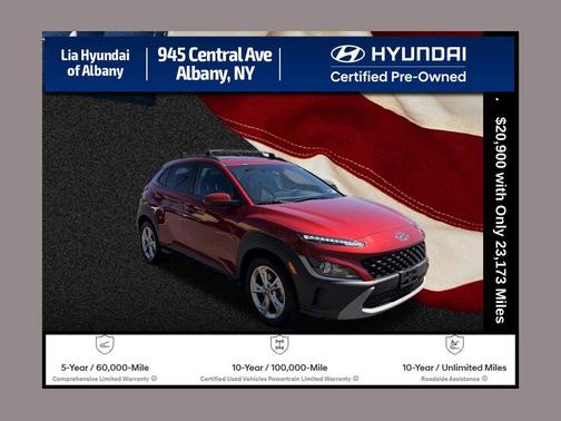 Ultimate Red 2023 Hyundai KONA SEL