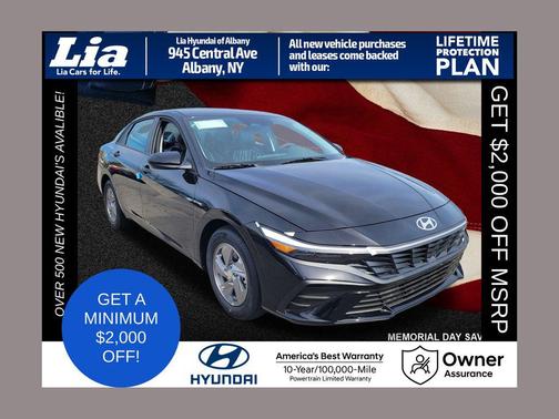 Abyss Black 2026 Hyundai ELANTRA SE