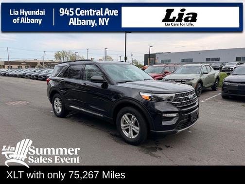 AGATE BLACK METALLIC 2020 Ford Explorer XLT
