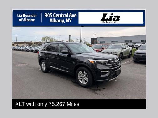 AGATE BLACK METALLIC 2020 Ford Explorer XLT